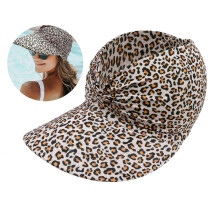 (Purple gray sea wave) Wide Border Sunscreen Hat Leopard Print Foldable Hat Beach Vacation Hat for Outdoor Sports Beach