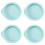 4Pcs Silicone Cake Pan Round Cake Layer Set Silicone Bakeware Mold for Baking Tool Rainbow Cake and Mousse, , 4Inch 1