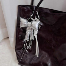 (Style 1) Alloy Star Key Accessory Bowknot Backpack Charm Festival Party Decoration Key Ornament Perfect for Bags and Event