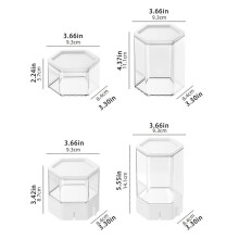 (Black) 5Pcs Blind Box Display Racks Minifigure Storage Stand Collectible Figure Organizers for Collectors and Toy Enthusiasts White