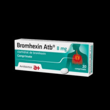 Bromhexin, 8 mg, 20 tbls chronic diseases of the respiratory tract