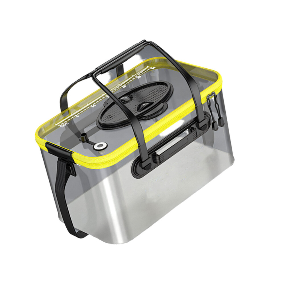 Customizable Visible Fishing Bucket Strong Construction For Various Needs Yellow 45 7696002248606