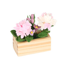 Detailed 1/12 Miniature Potted Flower Model Figure Doll House Landscape Furniture 2