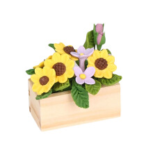 Simulation Potted Flower Model Figurine For 1/12 Doll House Scene Decoration 3
