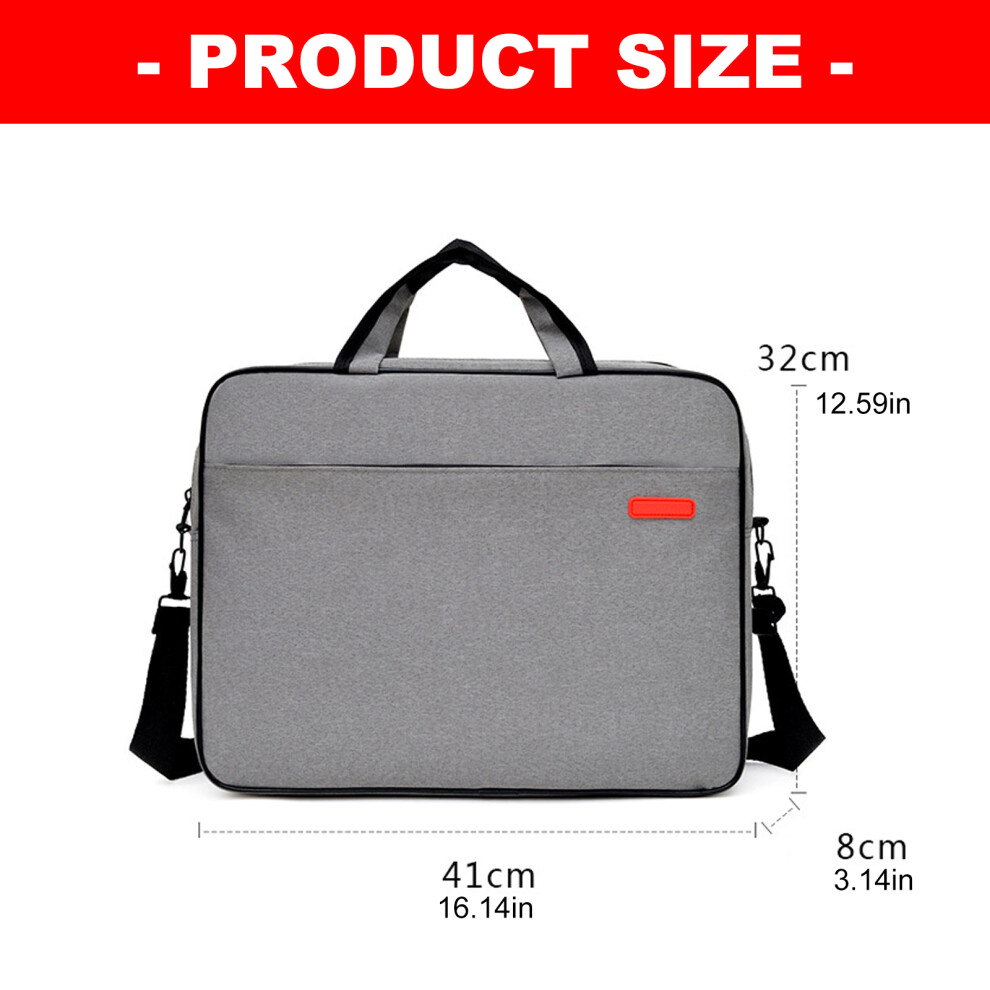 Spacious 15.6 Inch Laptop Messengers Bag Oxfords Laptop Case For Travel And Work Black 7696002228561