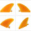 Surfs Training Board Rudder Soft Replacement Tail Rudder Quick Mount Screw Orange 5