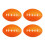 Colorful PU Materials Hand Training Ball For Development Training And Fun Play Orange 1