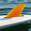 Surfs Training Board Rudder Soft Replacement Tail Rudder Quick Mount Screw Orange 9