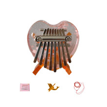 Small Kalimba 8 Keys Acrylic Thumb Piano Portable Pocket Finger Piano Enduring 1