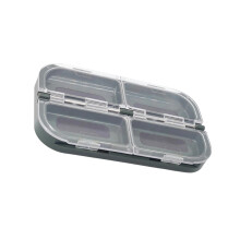 Portables Fly Fishing Baits Case Baits Storage Box Multifunctional Fishing Tool 4 squares