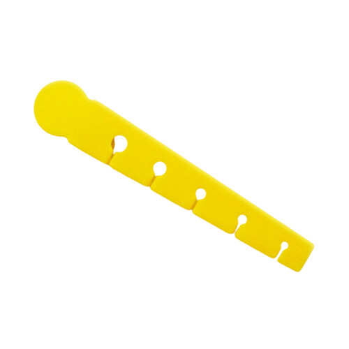 High Strength Fly Tying Tool Portable 5 Hole Hair Stacker Fly Hook Binding Tool Yellow