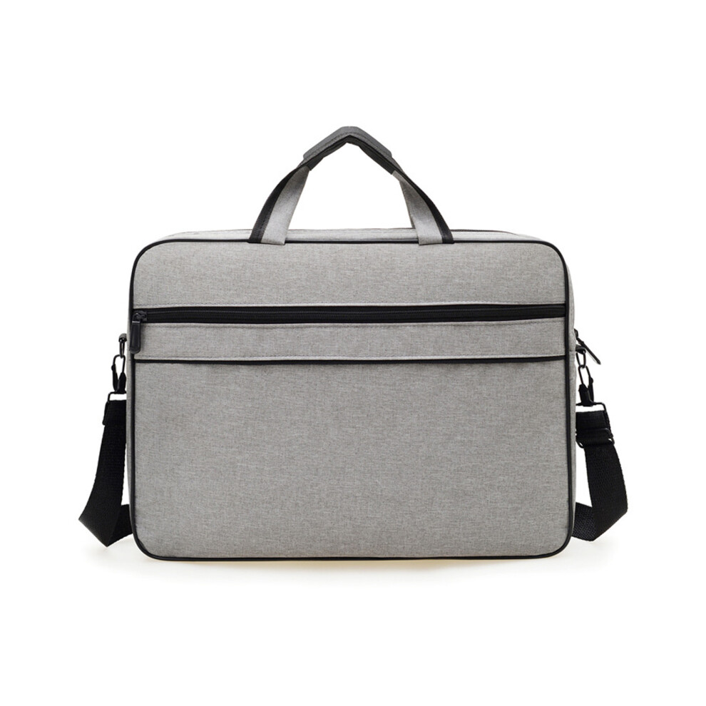 15 Inch Oxfords Fabric Computer Bag Stylish Laptop Bag Professional Storage Case Gray 7696002307341