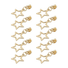 Metal Zipper Pull Slider Head for Nylon Coil Zippers Charm Replacement for Light gold 3