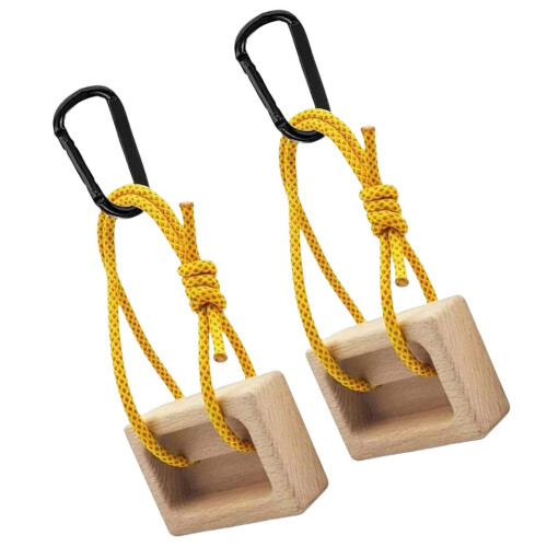 Multipurpose Wood Climbing Equipment for Strength and Endurances Workouts 2 sets