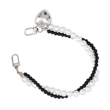 Bag Charms for Handbags Purse Extender Chains Pearls Bead Purse Handle big black beads