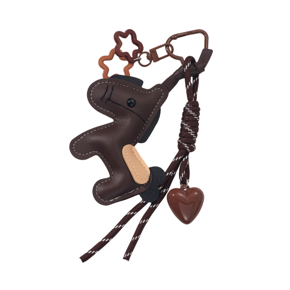 Bag Pendant Charm Braided Rope Keychain Bag Charms For Handbags Bag Coffee Color 7696002298106