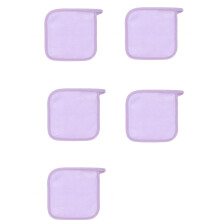 5Pcs Super Absorbent Reusable Makeup Removers Cloths Replace Disposable Cotton Purple