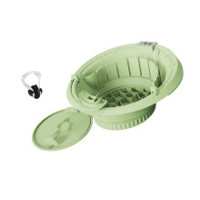 Detachable Skin Revitalizing Bowl Featuring Integrated Meter For Home Use Green