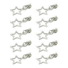 Zipper Repair Kit Pulls for Nylon Coil Zippers #3 #5 Zippers Pull Zipper Slider Silver 3