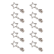 Zipper Head #3 #5 Zipper Pulls for Nylon Coil Zippers 10Pcs Metal Zipper Slider Silver 5