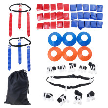 10 Unit Football Equipment Set With Bright Markers And Training Cones 10 team members