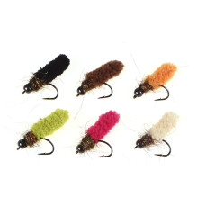 Fly Hooks With Sharply Hook & Coating Fishing Hooks Mixed Color For Fly Fishing