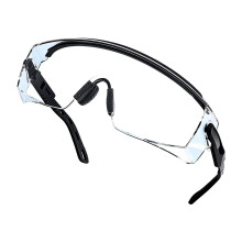 Clear Adjustable Frame Eyeglasses Impact Resistant for Cycling Skiing Running Black