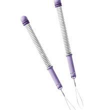 2Pieces Easy to Transport Cordless Exercise Rope Set for Muscle Development Purple
