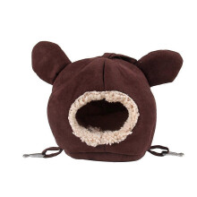 Hamster Bed Small Animal Warm House Cute Hammock Plush Hideout Cage Accessories for Dwarf Hamsters Junior Guinea Pigs