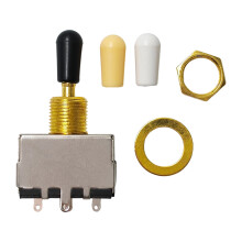 Professional Long Life Sealed Toggles Switches for Guitar 3 Position Zincs Gold plated
