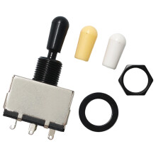 Professional Long Life Sealed Toggles Switches for Guitar 3 Position Zincs Black plated