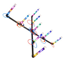 LED LightUp Rings Toss Game Easy Setup Design Throwing Activity nine claws translucent