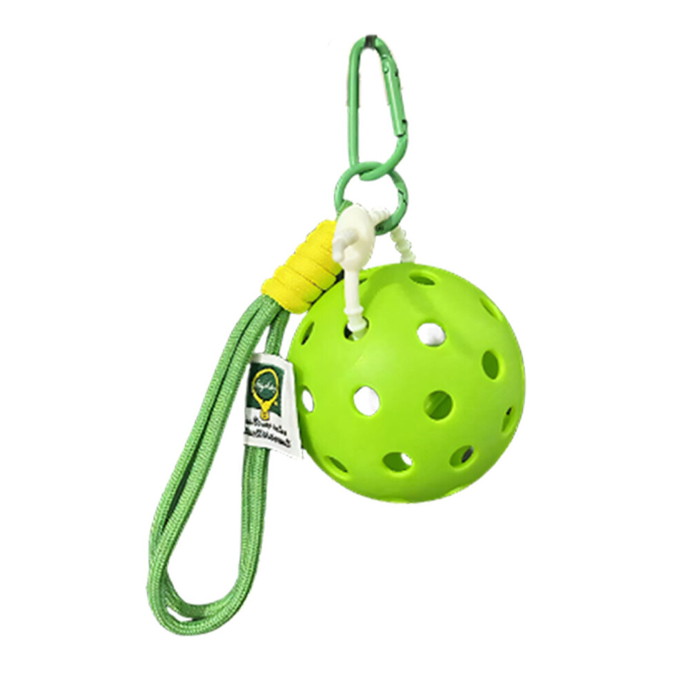 Keychain For Gift And Outdoors Pickleballs Themed Ornament Friendly Materials Green 7696002266914