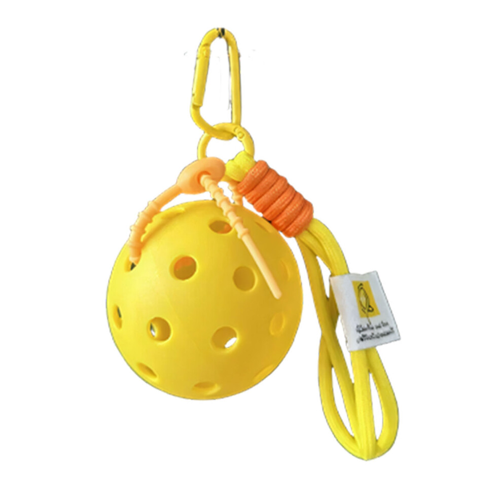 Pickleballs Decorstions Pendant Keychain For Gift And Outdoors Compacts Ornament Yellow 7696002266907