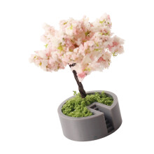 Faux Pine Plant For Miniature Dollhouses Scene Plastic Decorative Tree Model Pink