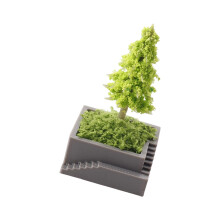 Plastic Mini Pine Miniature Plant For Dollhouses Scene Decorative Accessory Light Green