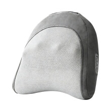 Shiatsu Neck Back Massagers Heat Deep Tissue Massage Pillow Electric Massagers Gray