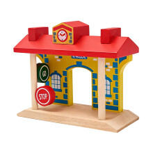 Fun Learning with Wooden Track Accessories for Traffic Scene Education Clock Platform