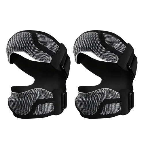 2PCS Adjustable Strap Patella Strap Stabilizers For Running Hiking Badminton Black gray