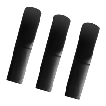 Pack of 3 Black Resin Clarinet Reed Strength 2.5 Smooth Finishs Resin Texture Clarinet