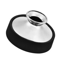 ABS Altos Saxophone Silencers Light Weight Round ABS Sax Mute Silencers Enduring Silver