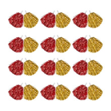 Cheerleader Cheerleading Poms Poms Plastic Sports Handheld Cheerleader Pompoms Red gold