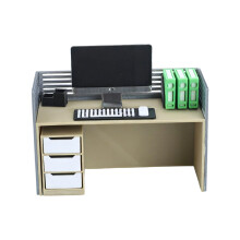 Small Scale Modern Worktable For Miniature Room Displays Dollhouses cow and horse table
