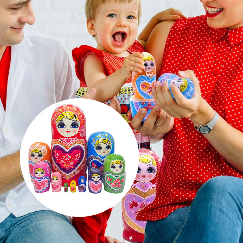 Multi Functional Nesting Toy Wooden 10 Layers Matryoshka Russian Nesting Doll 1