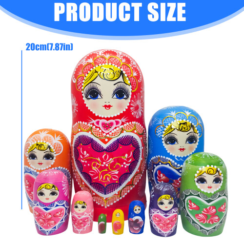 Multi Functional Nesting Toy Wooden 10 Layers Matryoshka Russian Nesting Doll 2