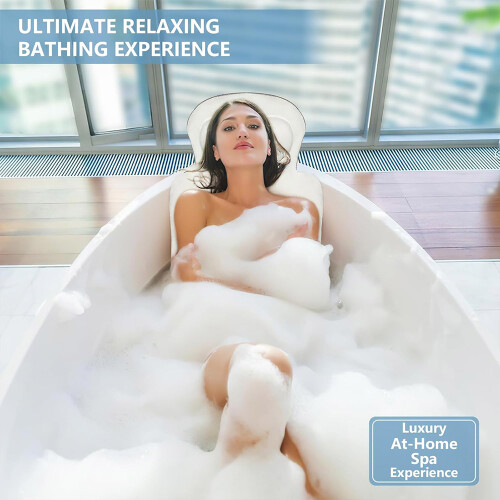 Full Body Bath Pillow Quick Drying High Elasticity Bathtub Cushion Hanging 1