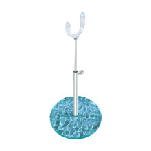 Tooless Assembly Doll Stand With Support System ABS Lightweight Design Transparent green