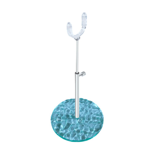 Tooless Assembly Doll Stand With Support System ABS Lightweight Design Transparent green