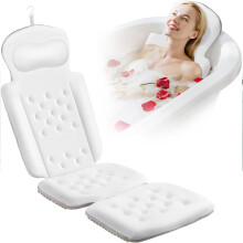 Full Body Bath Pillow Quick Drying High Elasticity Bathtub Cushion Hanging