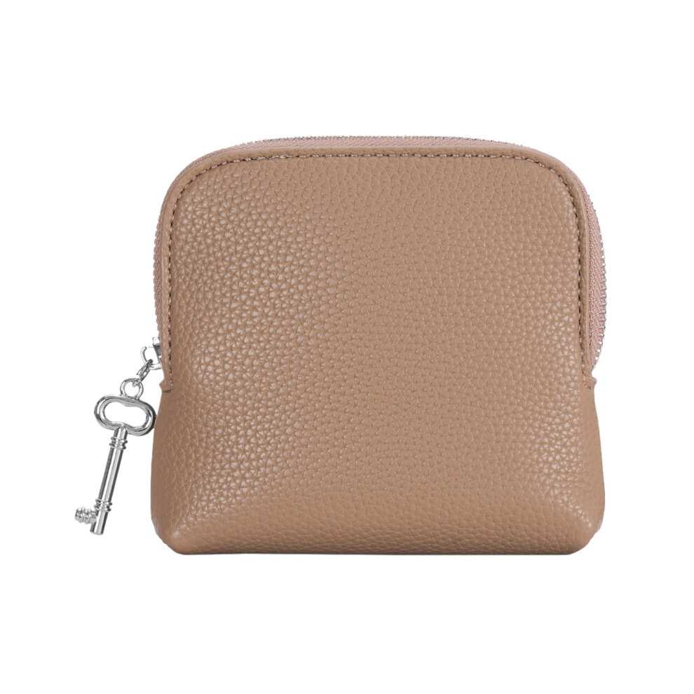 Fashionable Mini Purse With Inner Dividers For Cosmetics And Small Items Khaki